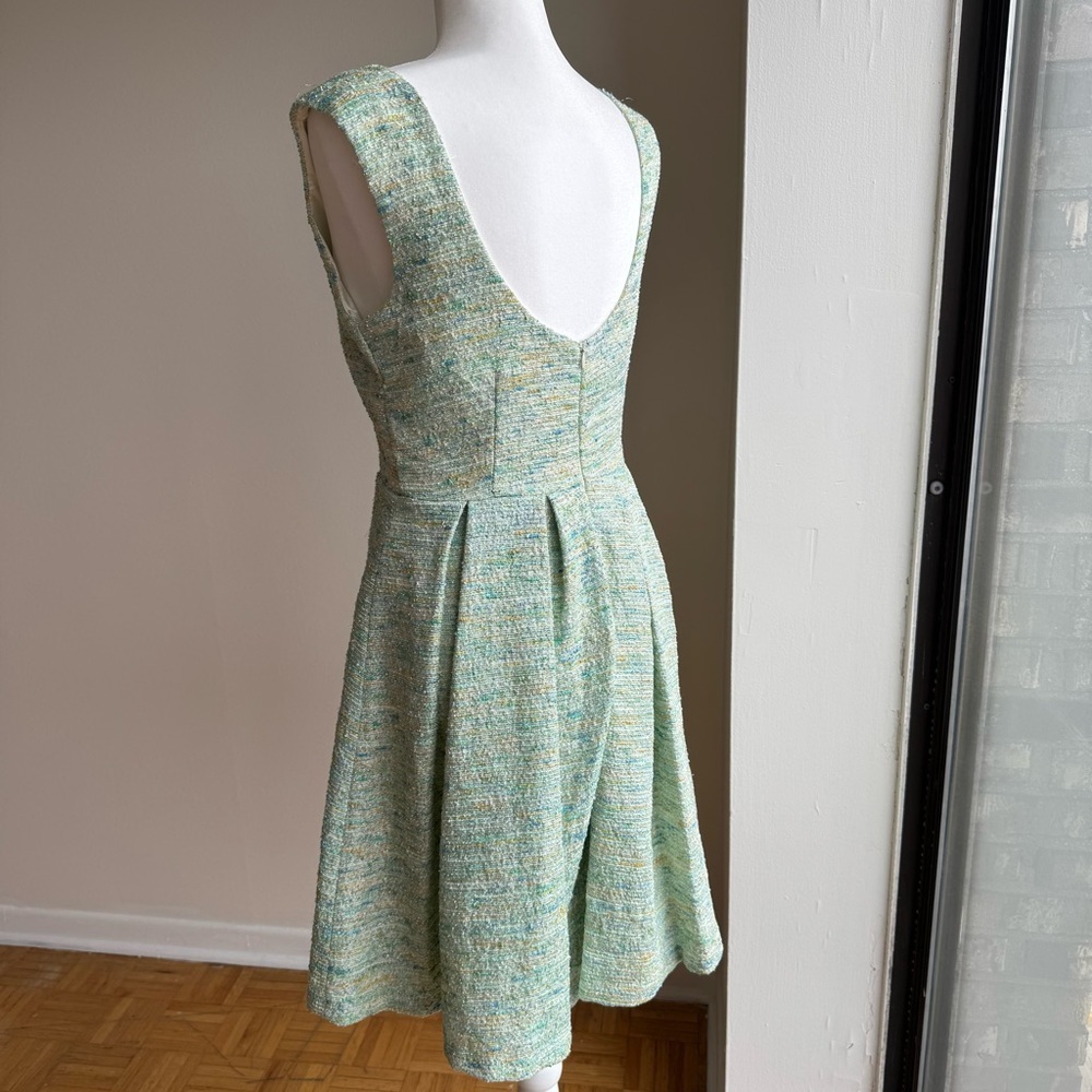 ANTHROPOLOGIE PAPER CROWN Pleated Tweed Dress Med - Picture 4 of 11